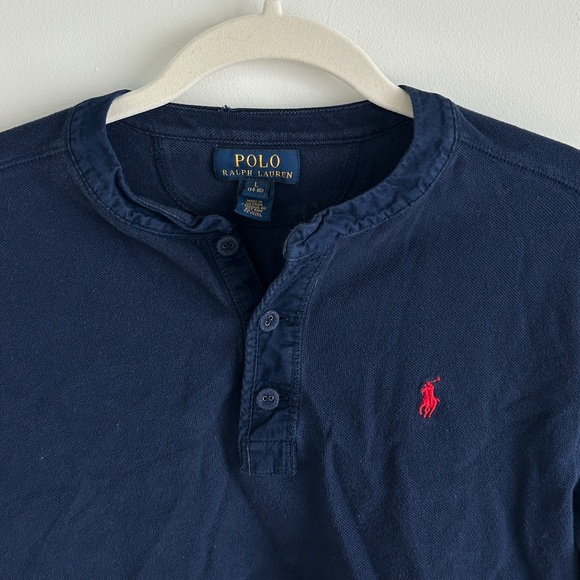 Vintage reworked polo long sleeve - Picture 2 of 3